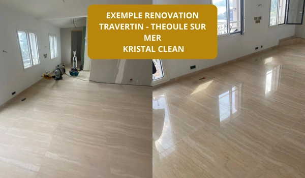 renovation travertin THEOULE SUR MER